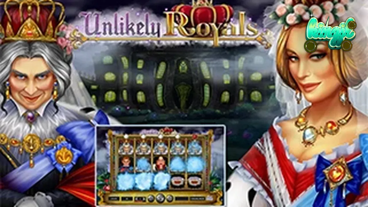 Isang visual na representasyon ng Unlikely Royals slot sa isang mobile device.