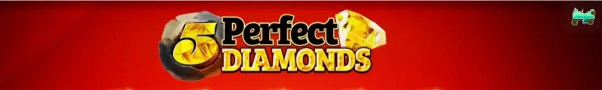 5 Perfect Diamonds slot game interface na may mga kumikinang na diamante at klasikong simbolo
