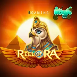 Reel of Ra slot game interface na may Egyptian theme
